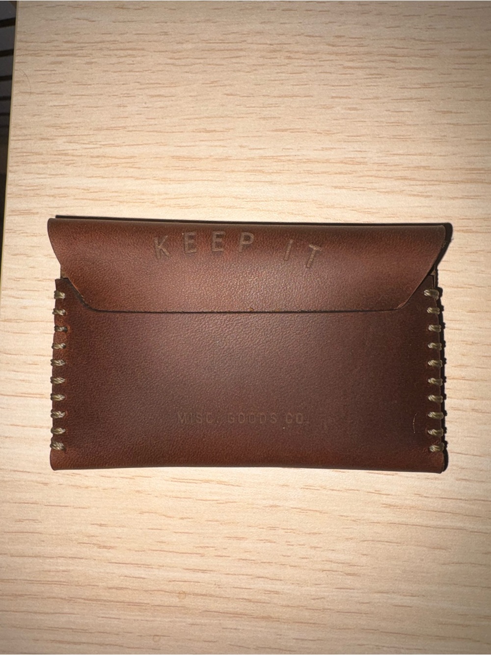 Misc Goods Co Slim Tuck Leather Wallet